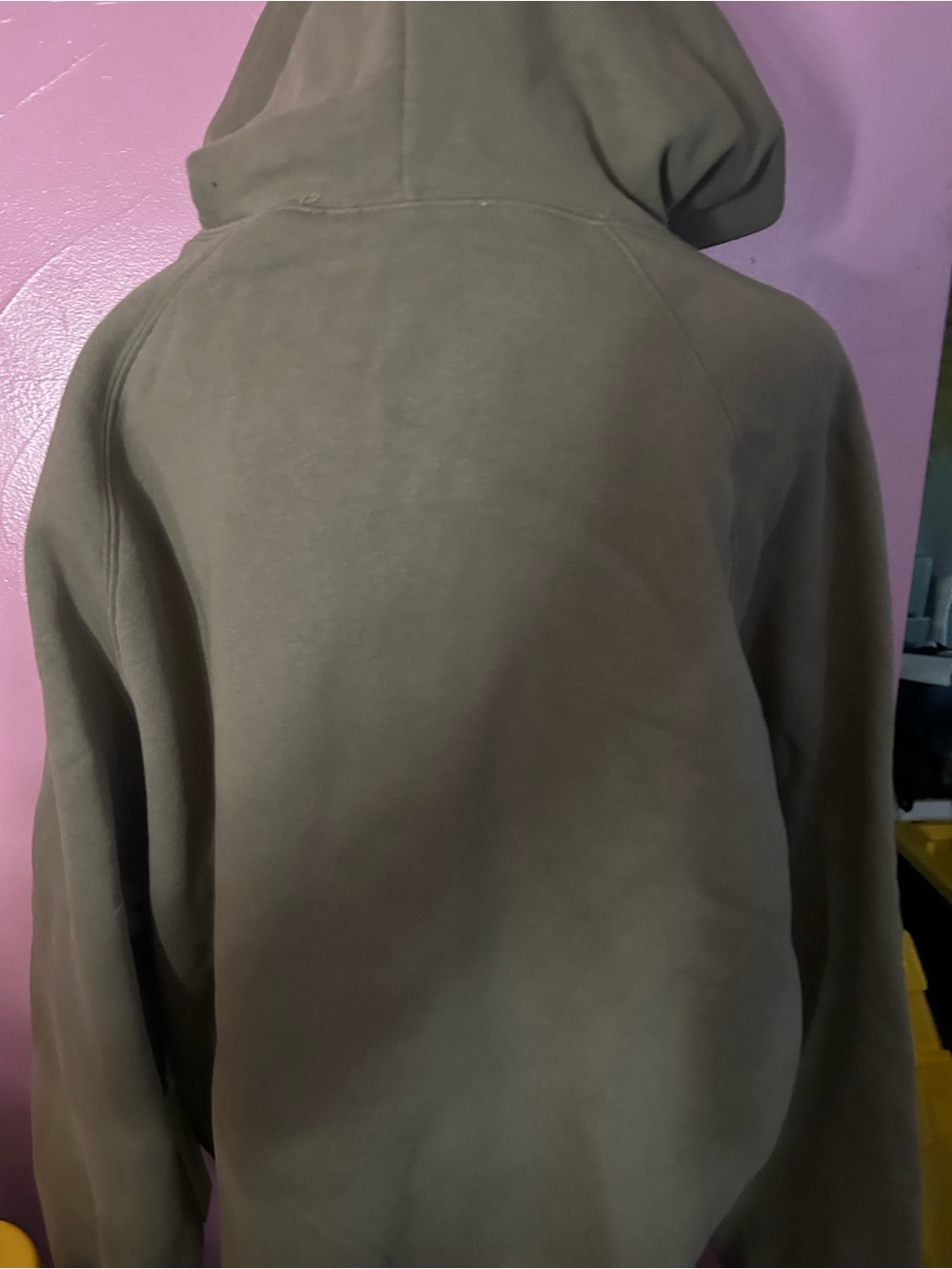 Fear of God Essentials Olive Green Crewneck Hoodie - Picture 3 of 3